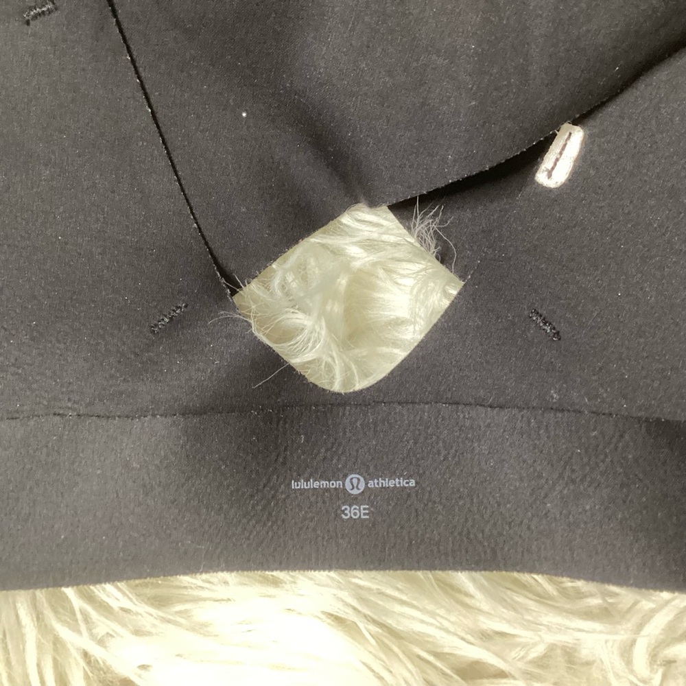Lululemon Zip Front Bra Black 36E - Picture 7 of 7